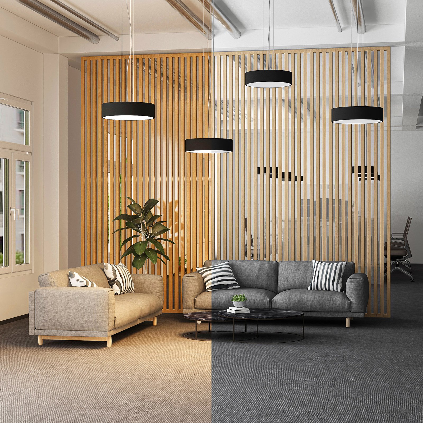 Noabelle LED Pendelleuchte Ø40 Black - Arcchio