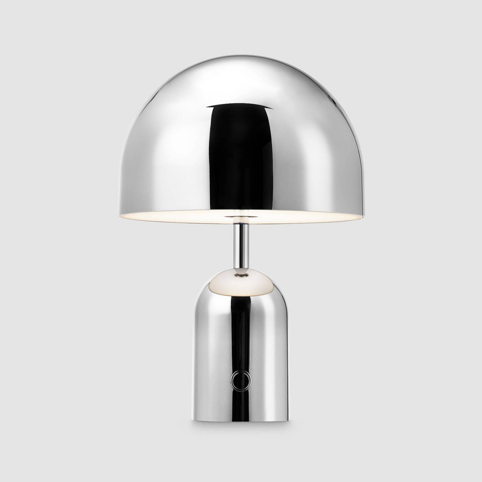 Przenośna lampa stołowa LED Tom Dixon Bell, kolor srebrny
