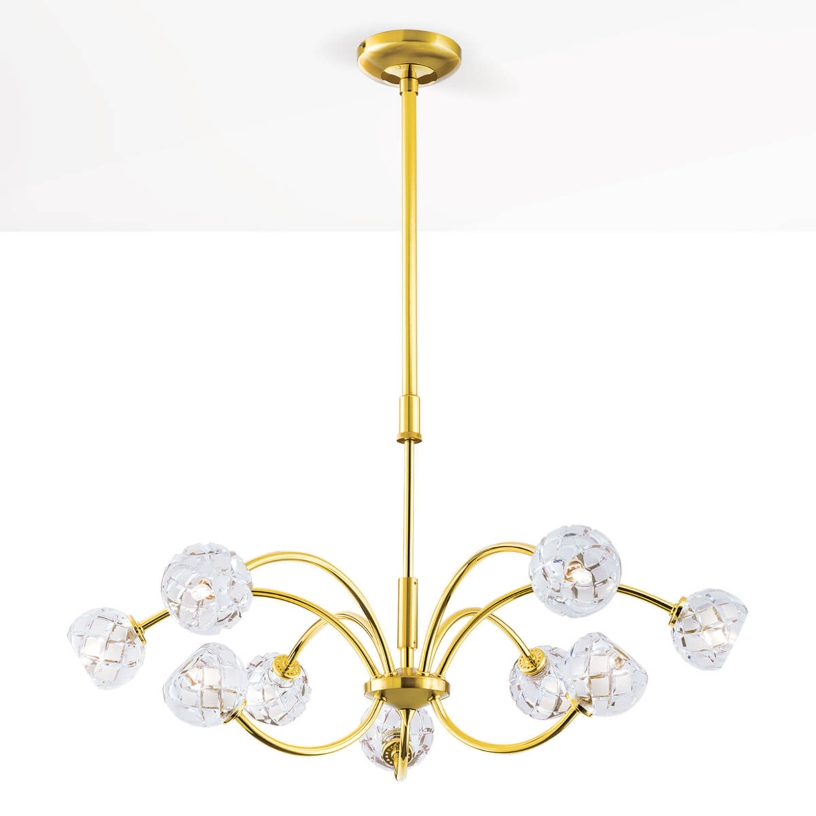 Lámpara colgante Maderno, dorado, 69 cm