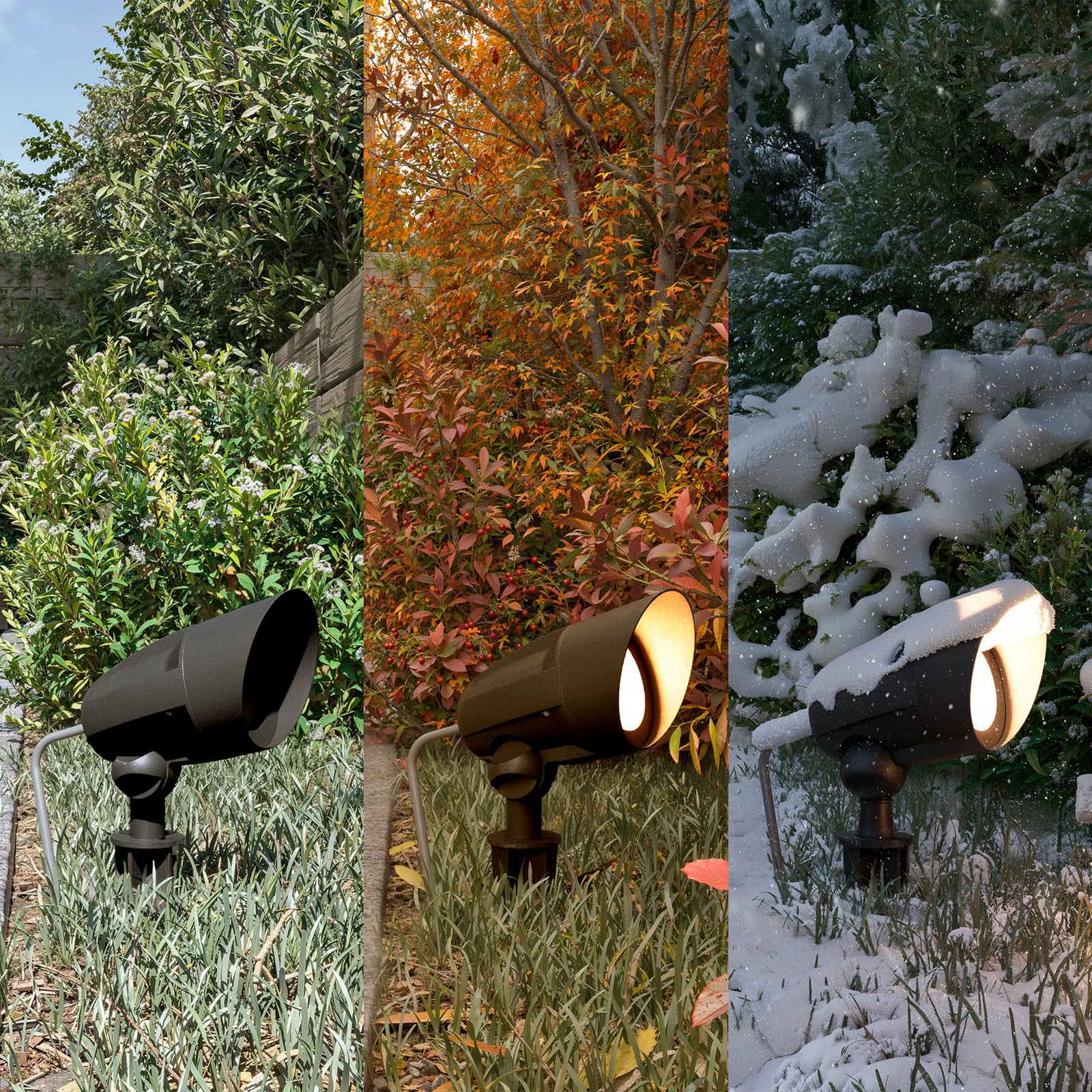 Philips Cylr -maapiikkikohdevalo, musta, pistokeliitäntä, IP44, GU10