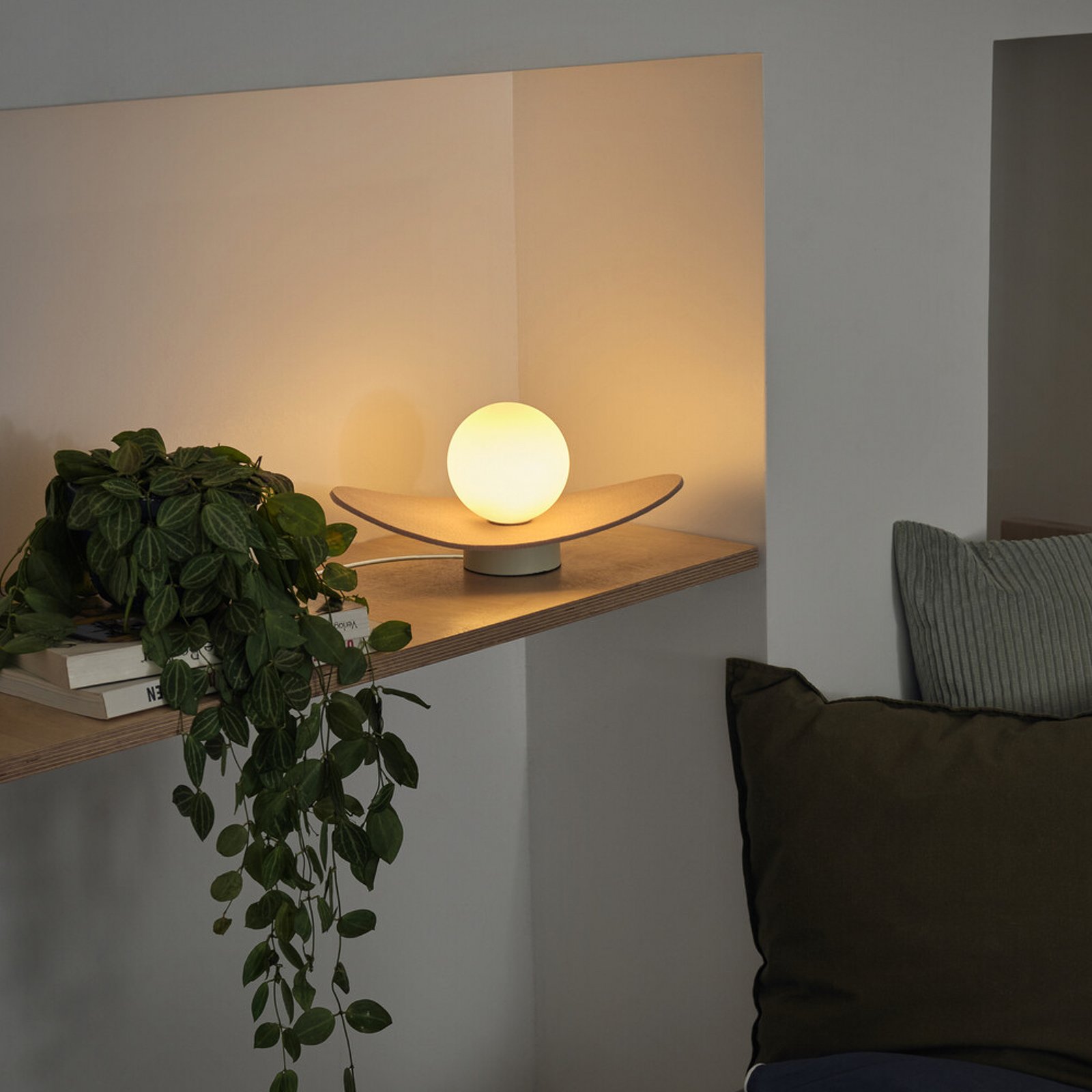 OSRAM bordlampe Decor Pearl, beige, filt, G9