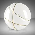 Fabbian Armilla glass table lamp white, gold