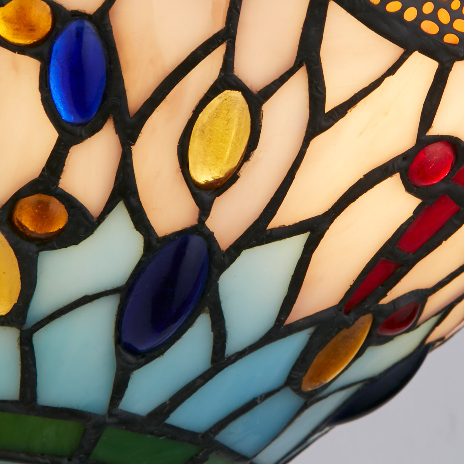Nástěnné světlo Dragonfly ve stylu Tiffany