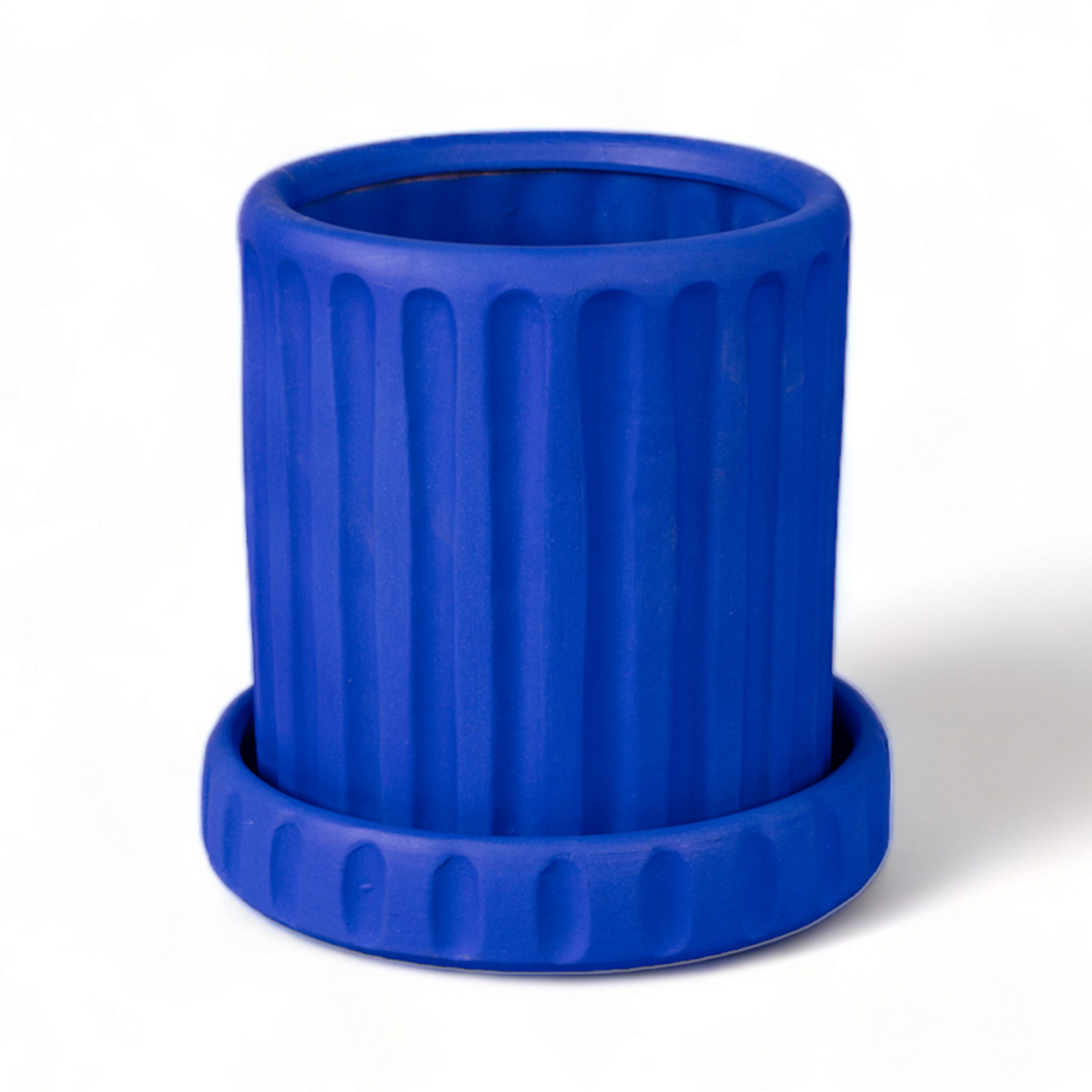 Magna Graecia Dorico Vase w/Saucer Bleu - Seletti