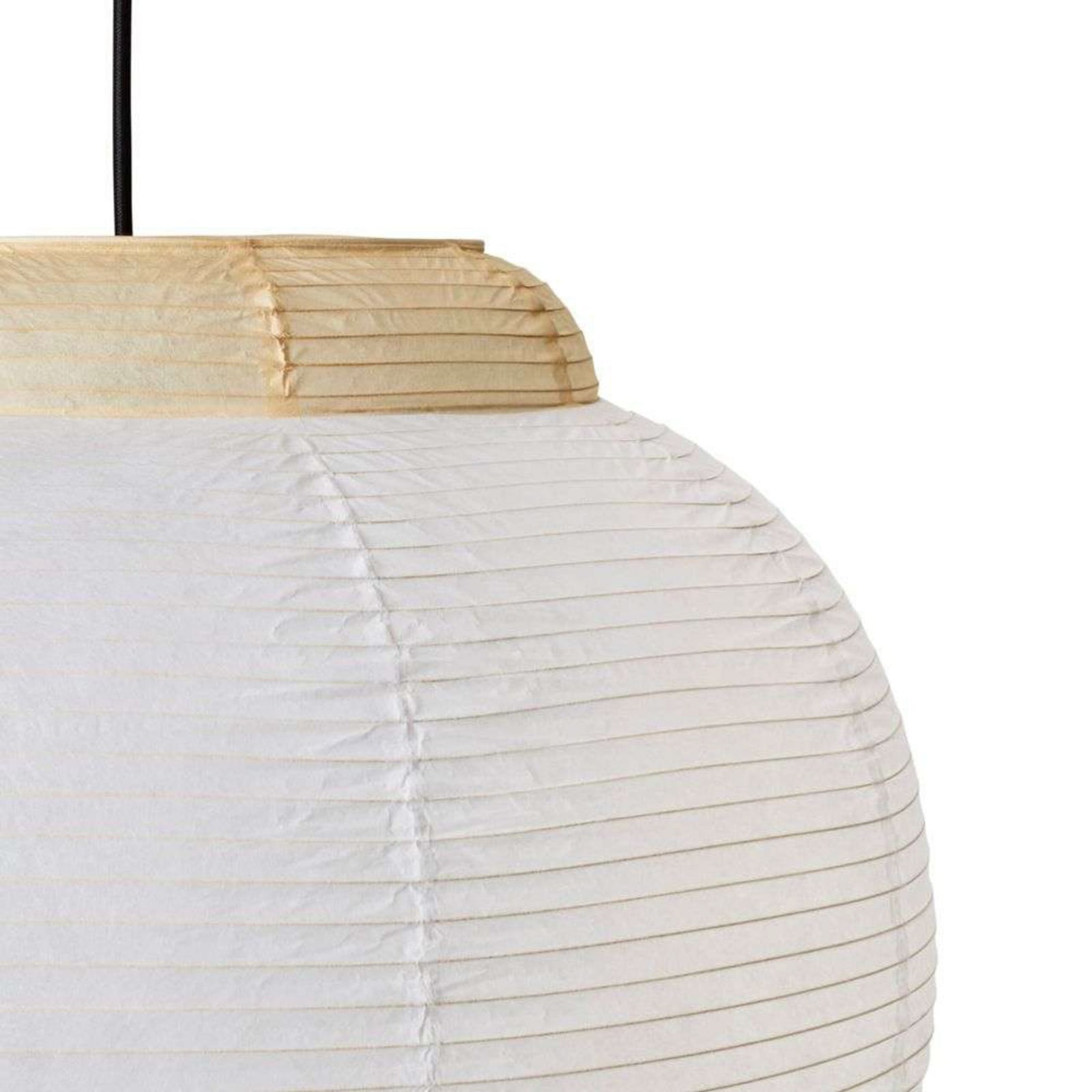 Papier Single Pendel Ø40 Soft Yellow Made By Hand - Spisestue - Papir / karton billede