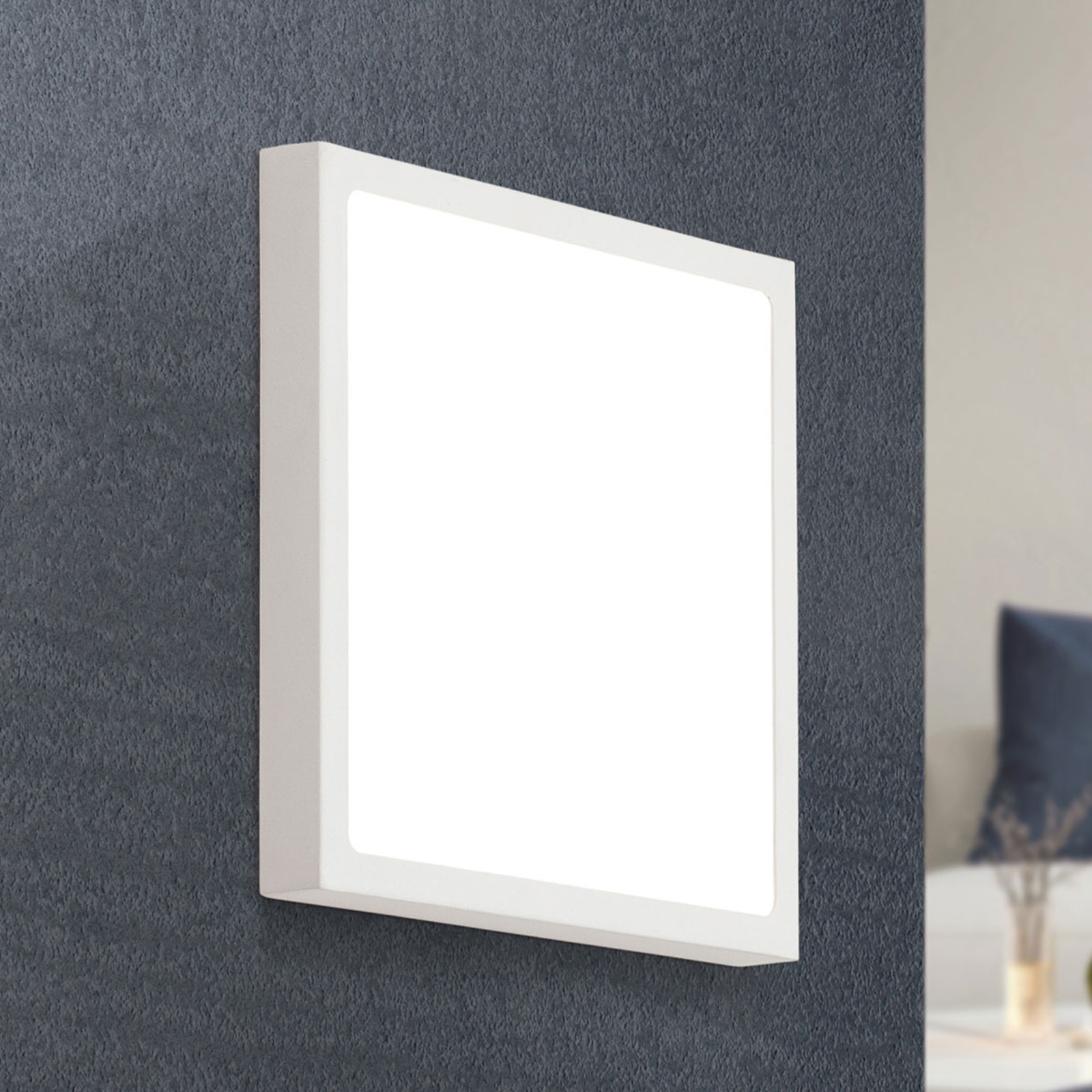 LED-Wandleuchte Vika, Quadrat, weiß