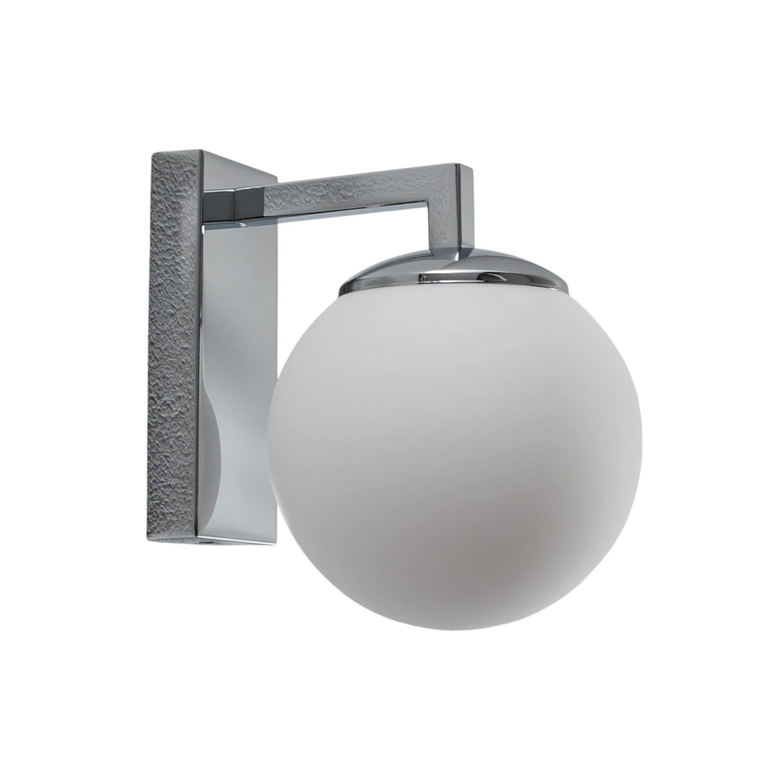 Aplique de pared LED Aseor, cristal, cromado