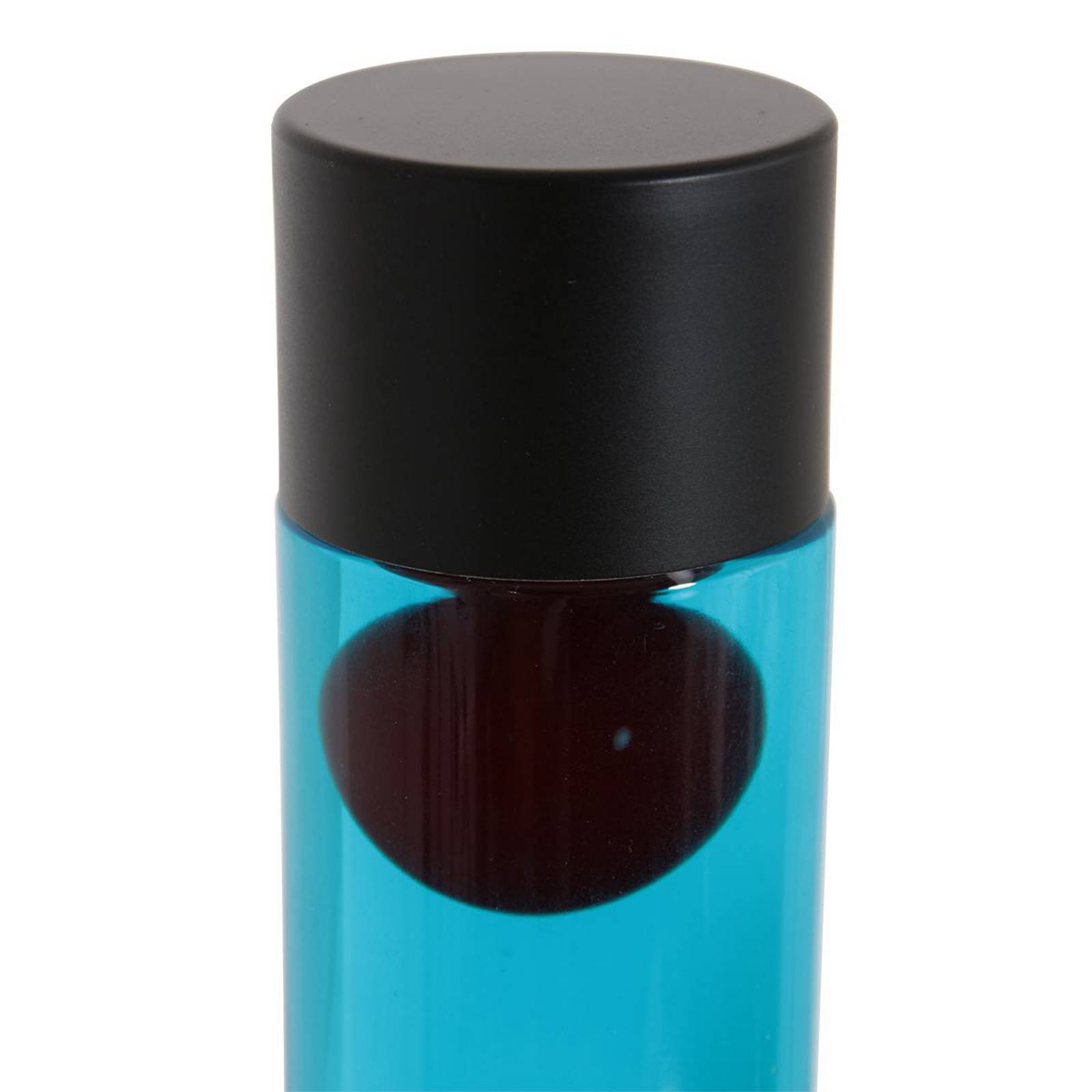 Lampa lawowa Volcan 3117, czarna, płyn przezroczysty/czerwony, E14