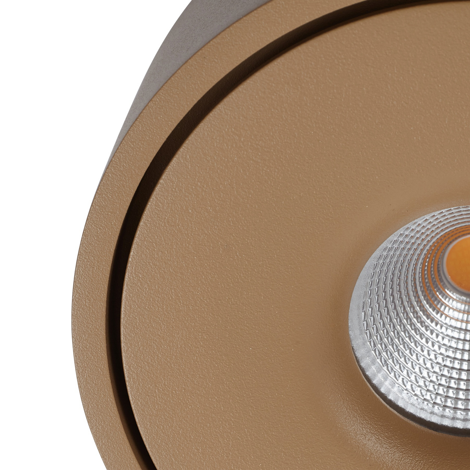 Arcchio LED-Deckenlampe Rotari, braun, up und down