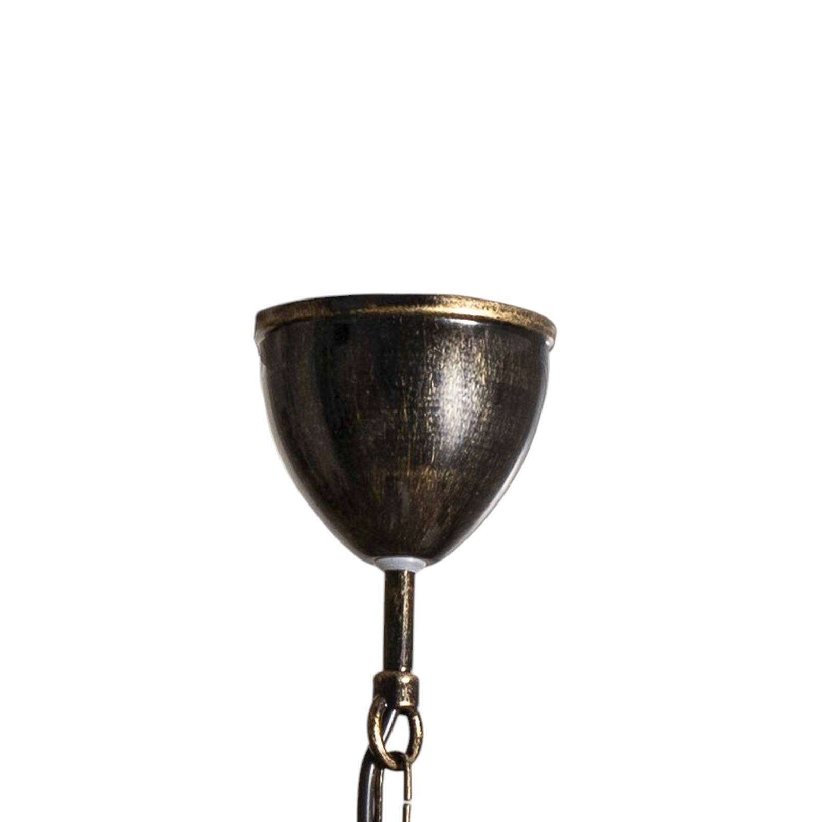 Żyrandol Korfu, 3-punktowy, kolor złoty antyczny, Ø 68 cm