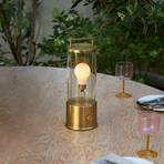 Tala galda lampa Muse, uzlādējams akumulators, masīvs misiņš, LED lampa