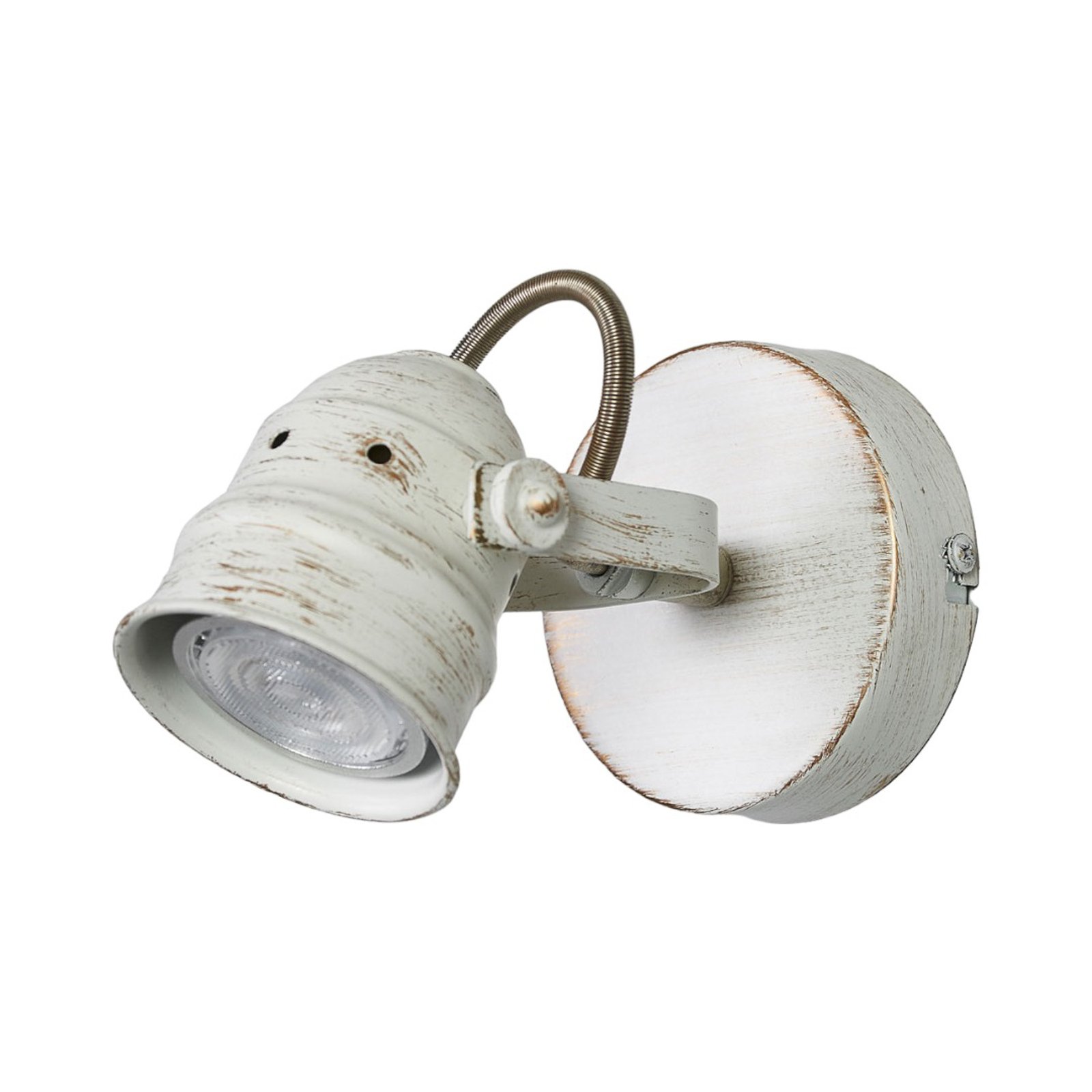 Weißer LED-Spot Leonor mit GU10-Lampe