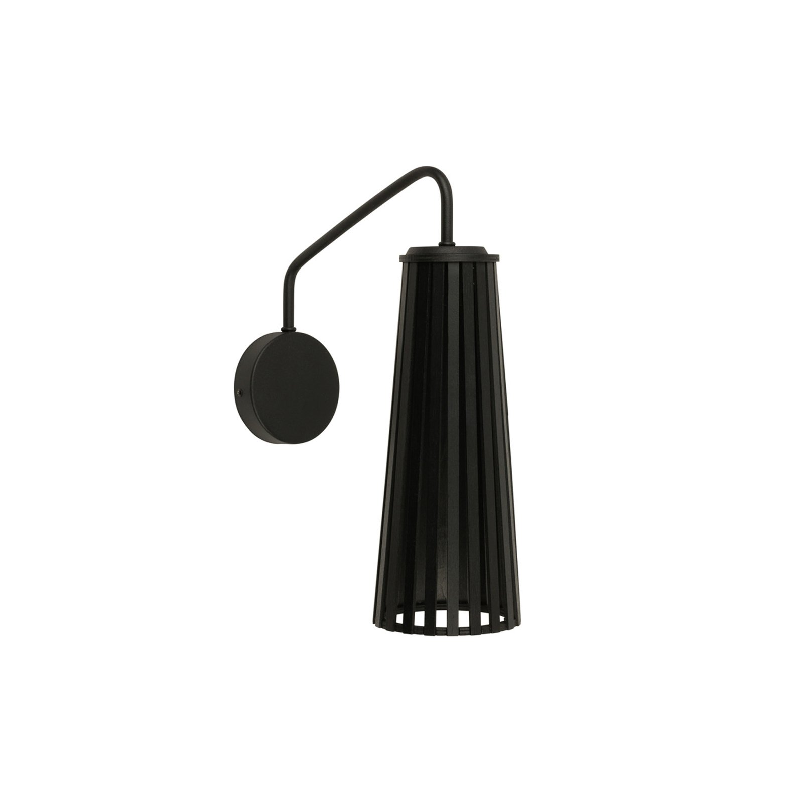 Wandlamp Dover, zwart, 1-lamp