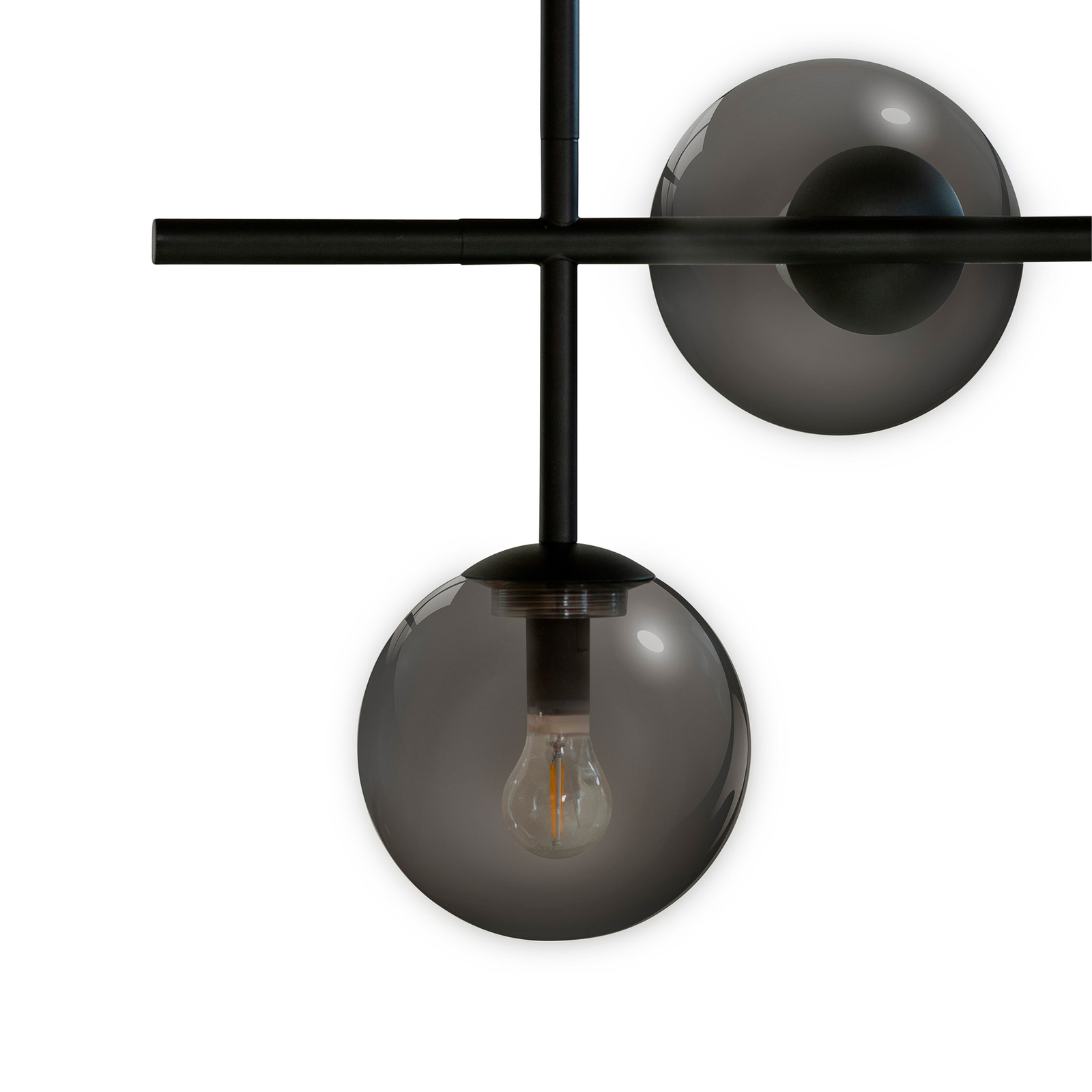 Dyberg Larsen Como hanging light, 5-bulb, black