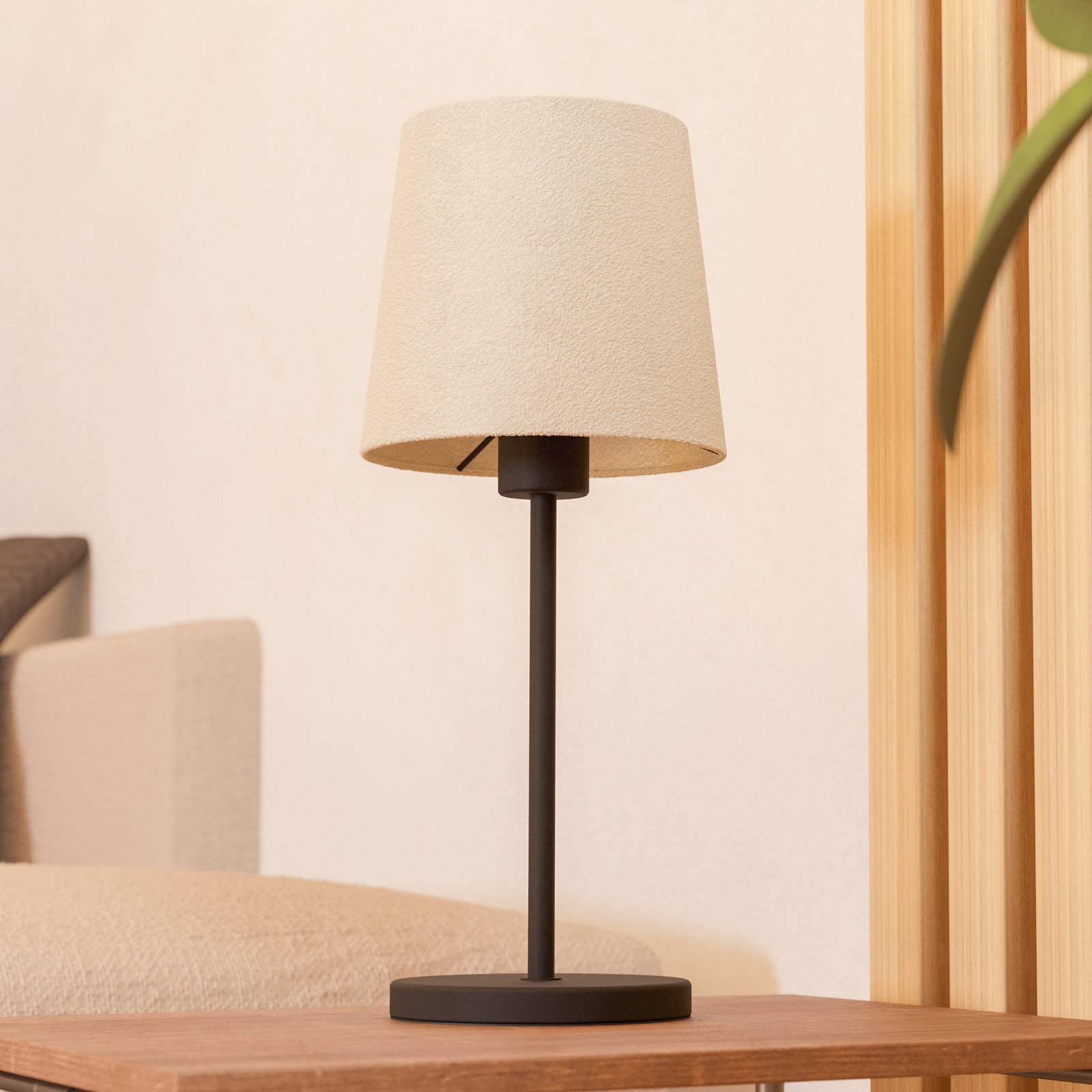 Lampe à poser Febres, noir/blanc