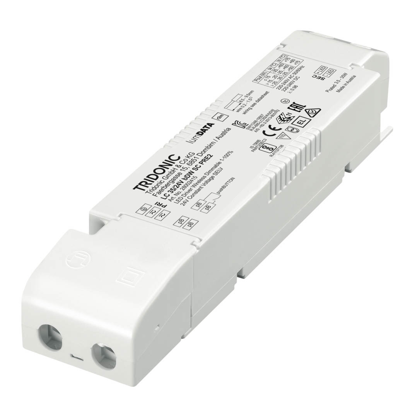 TRIDONIC LED driver LC 24V bDW SC PRE2 basicDIM