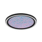 „OSRAM“ LED lubų šviestuvas „Orbis Iridy“, juodas, Ø 30 cm, „Click-CCT“