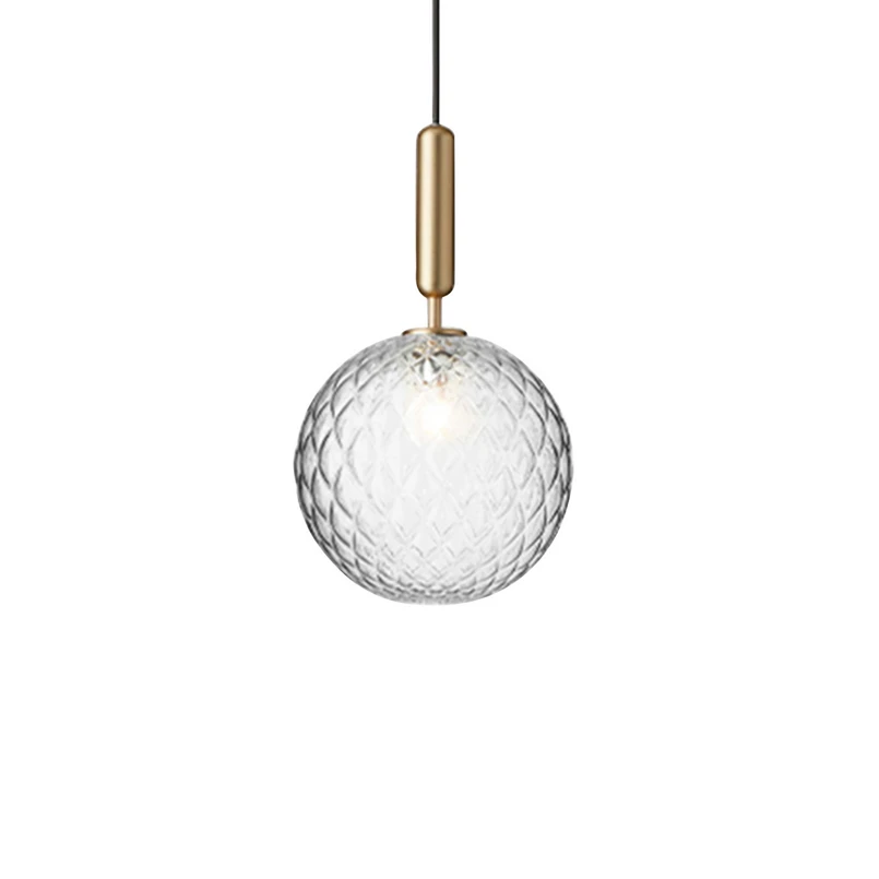 Nuura Aps – Miira 1 Pendelleuchte Large Brass/Optic Clear Nuura