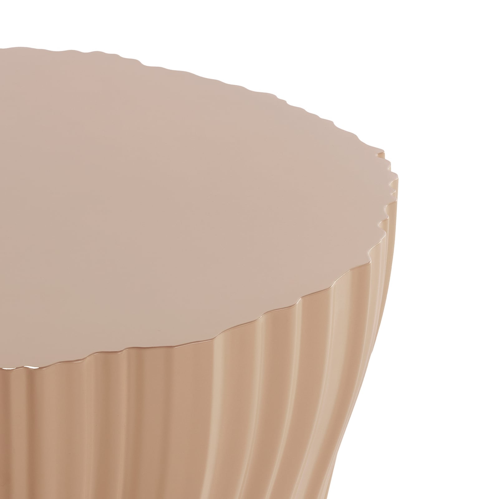 Corteza side table, beige, height 36 cm - Kartell