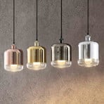 Lindby Tallinn suspension, abat-jour brillants