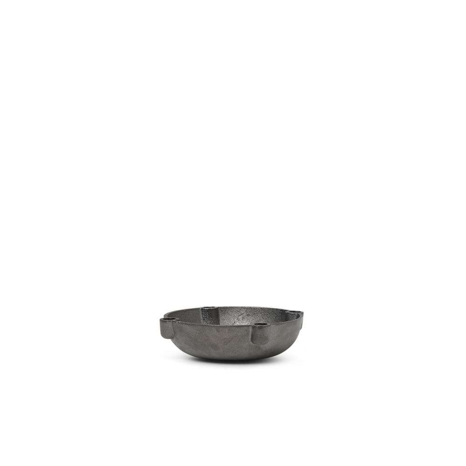Bowl Kynttilänjalka Small Black Brass - Ferm Living