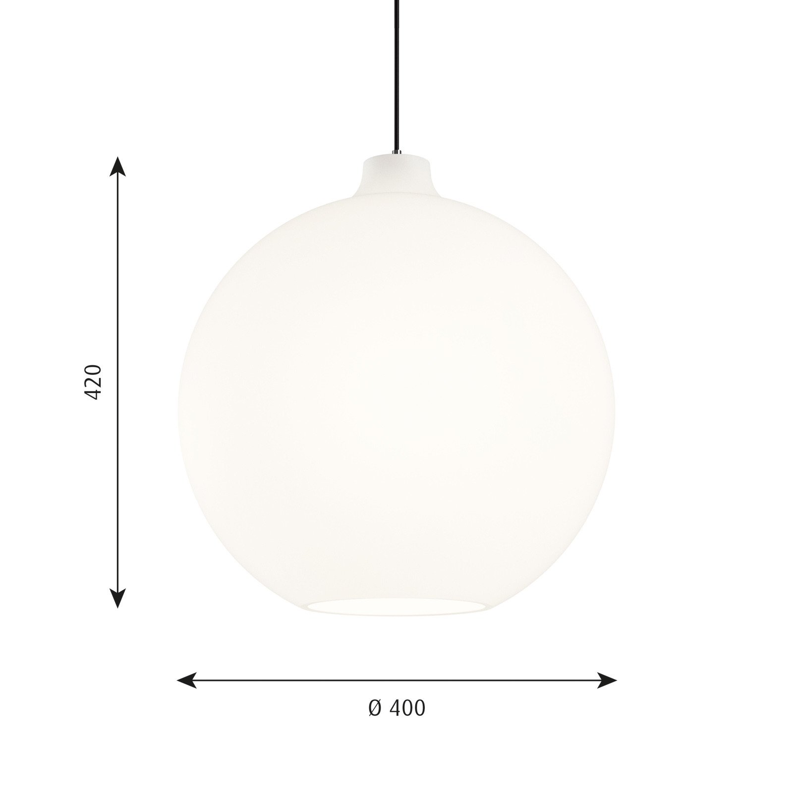 Louis Poulsen Wohlert suspendată sticlă Ø 40 cm