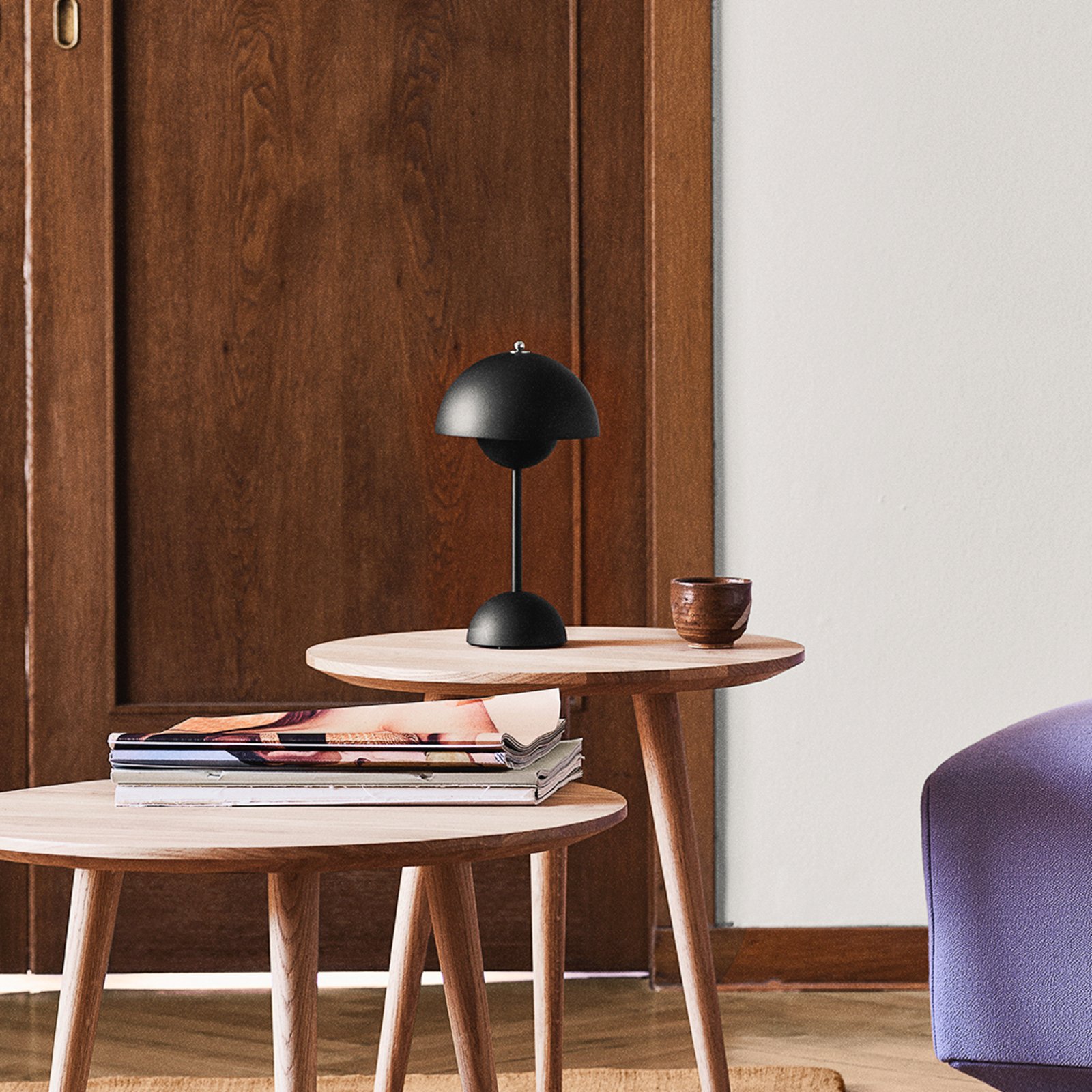 lampe à poser portable Flowerpot VP9 noir mat - &Tradition lampe à poser portable Flowerpot VP9 noir mat - &Tradition