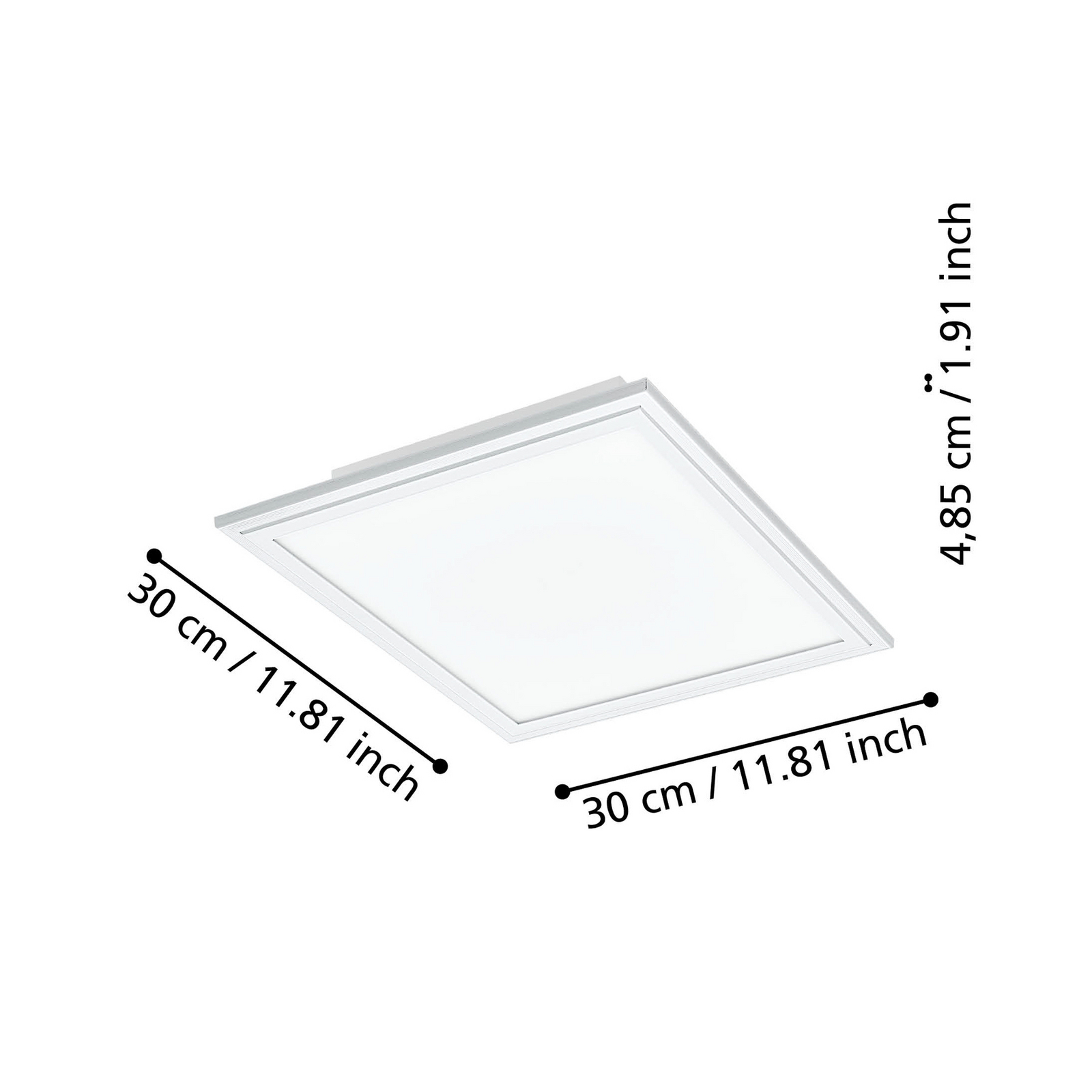 EGLO connect CCT ceiling lamp 30x30cm white