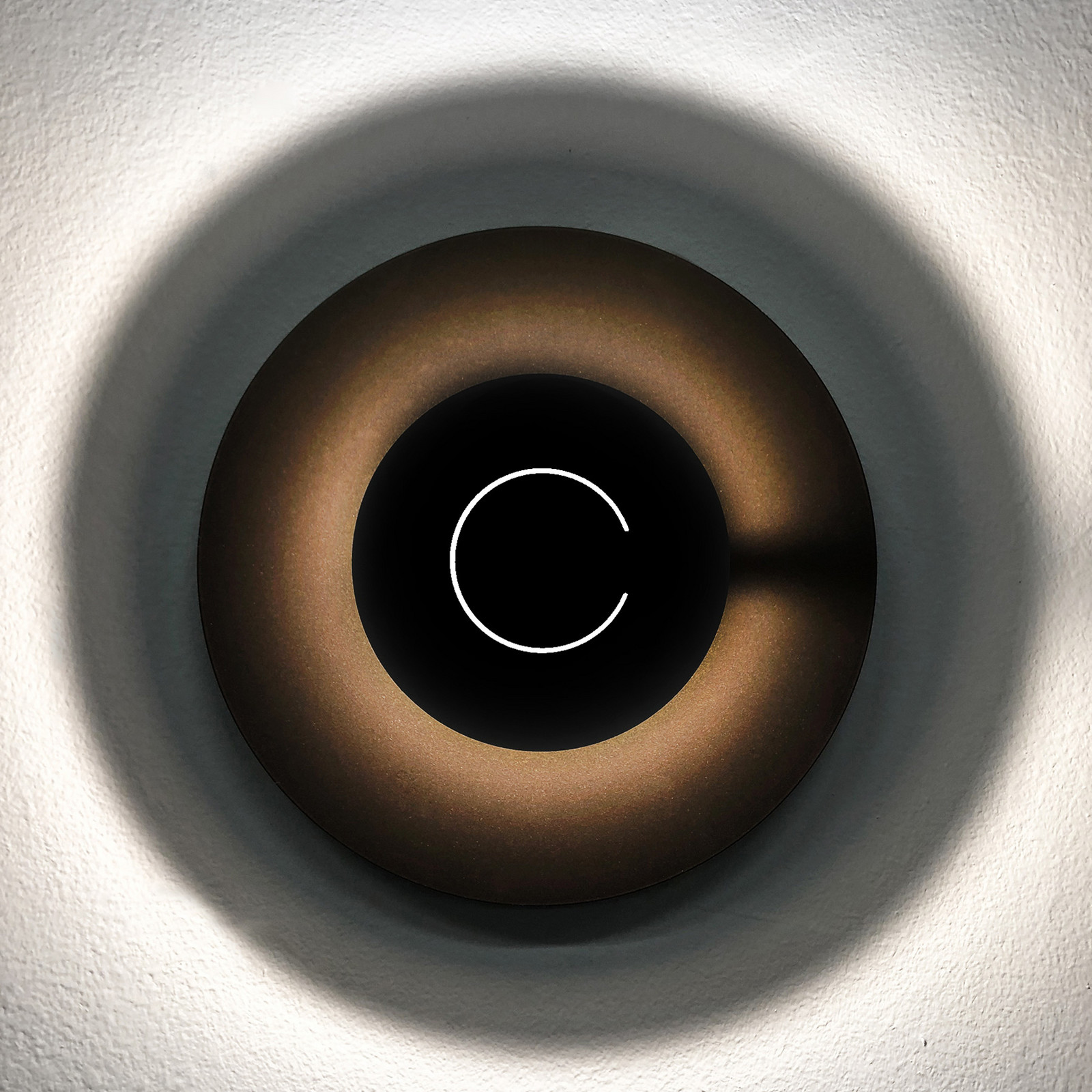 Knikerboker DoppioZero aplică perete cafea/negru