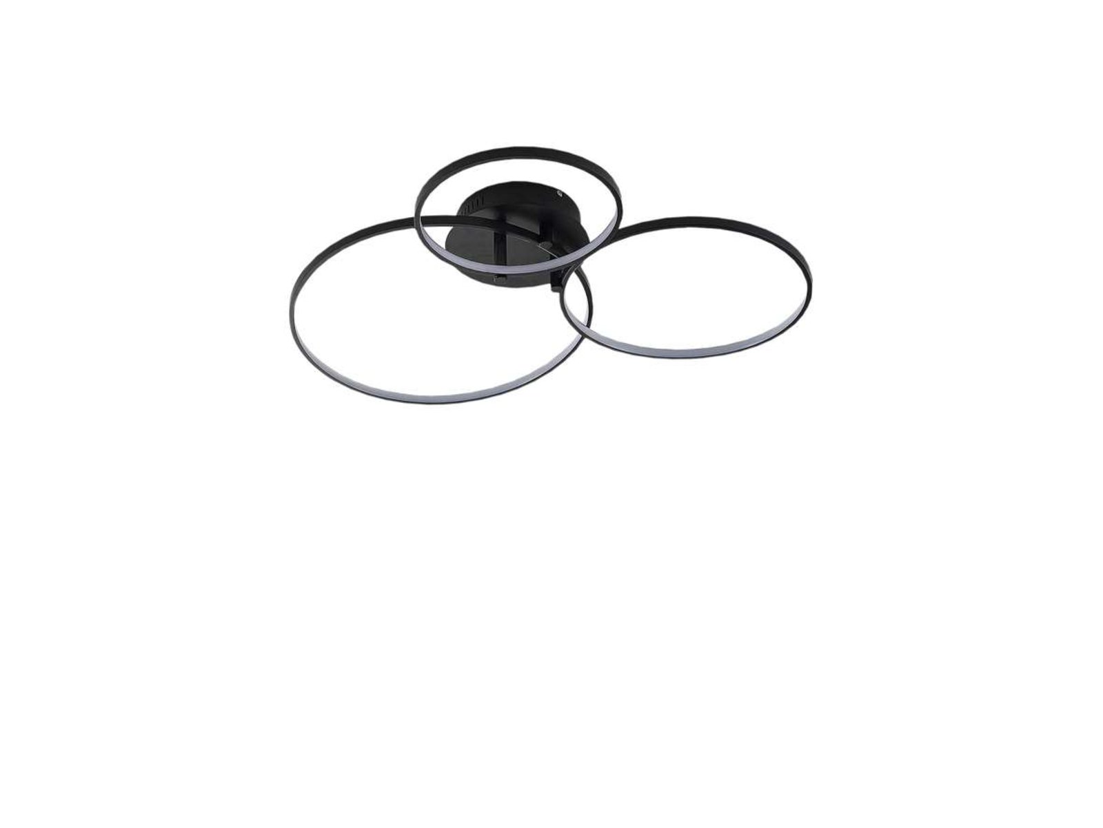 Rayk LED Ceiling Lamp Matt Black - Lindby