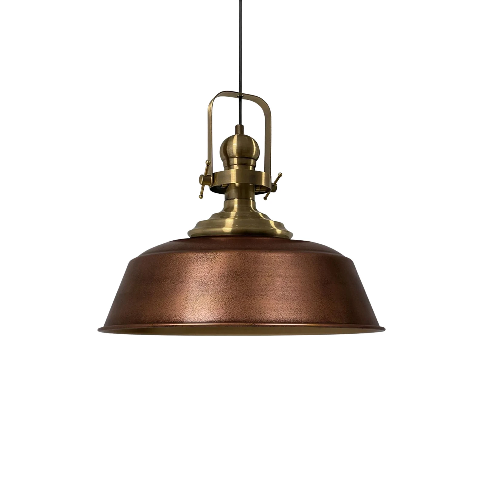 Lampada a sospensione Marei, rame brunito, Ø 40 cm, metallo, E27
