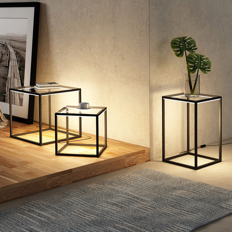 Lindby Kagus LED table lamp, set of 3