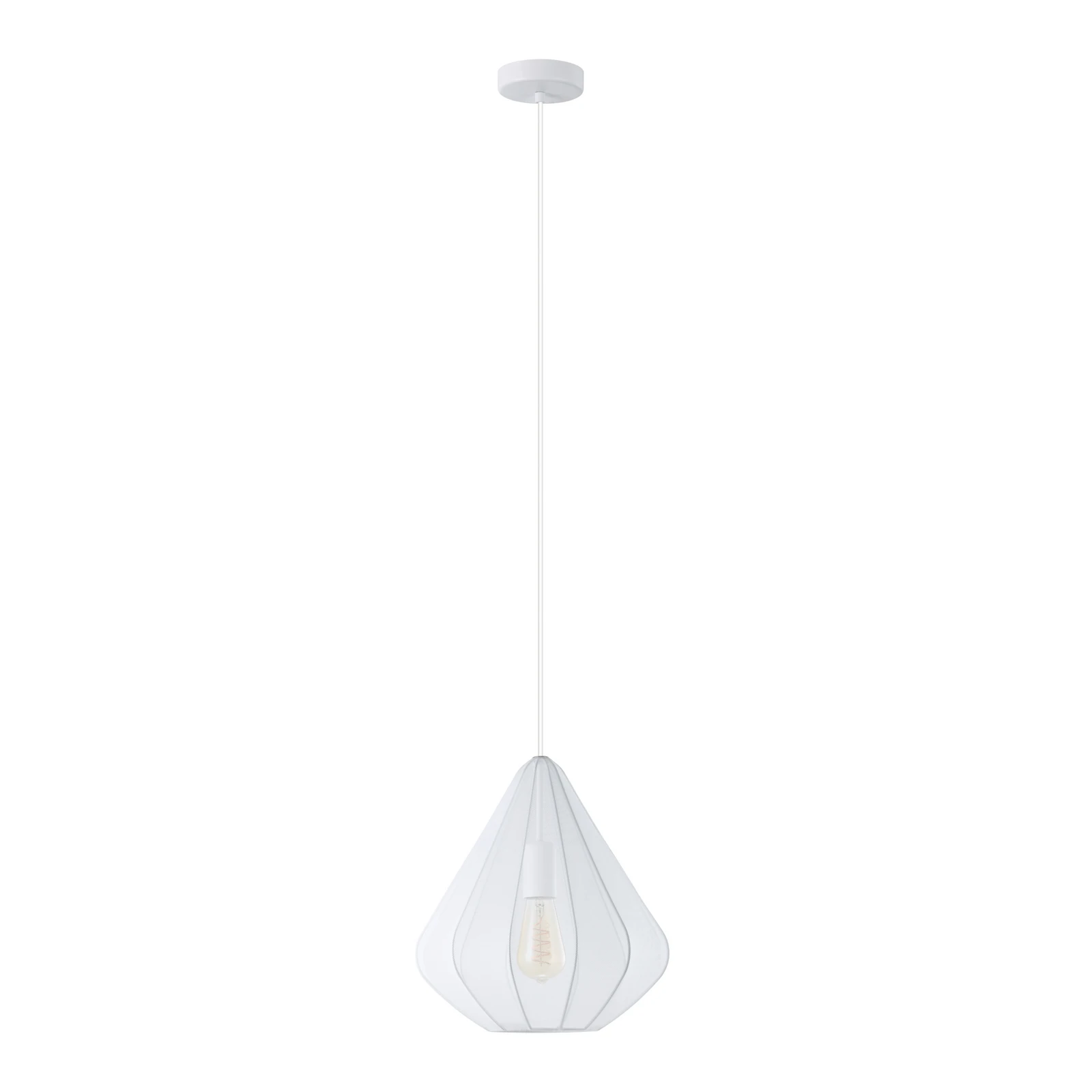 Dolwen lampa za vješanje, bijela, Ø 33,5 cm, tkanina