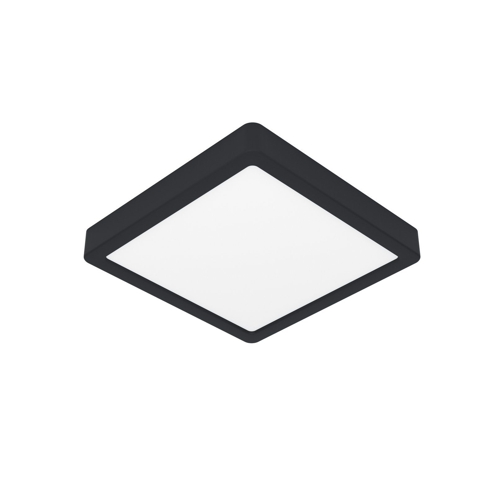 Lampa sufitowa LED Fueva 5 IP44 3000K czarna 21x21cm