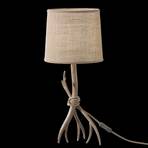 Lampa stołowa Sabina z tekstylnym kloszem