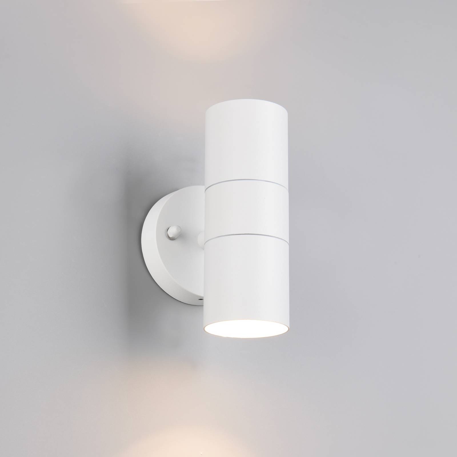 Trio Lighting Applique d'extérieur Turia, blanc mat, hauteur 16 cm, métal