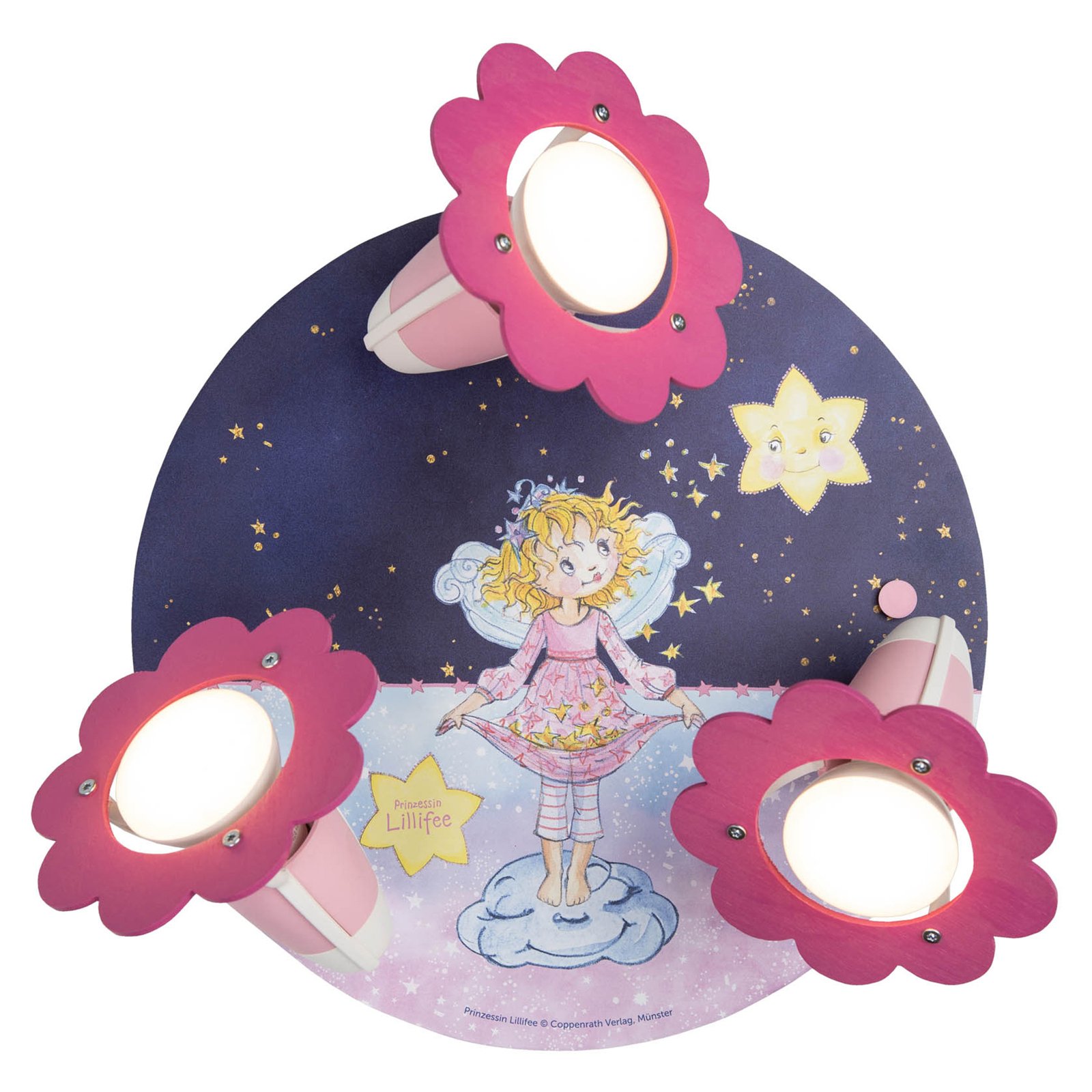 Princess Lillifee ceiling light with stars