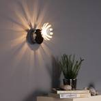 Bloom LED wall light, silver