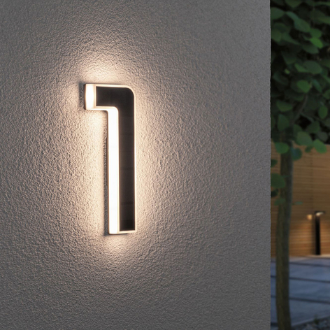 af Vidunderlig Cater Paulmann solcelledrevet LED-husnummer | Lampegiganten.dk