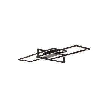 Lindby Daruba LED plafondlamp, mat zwart
