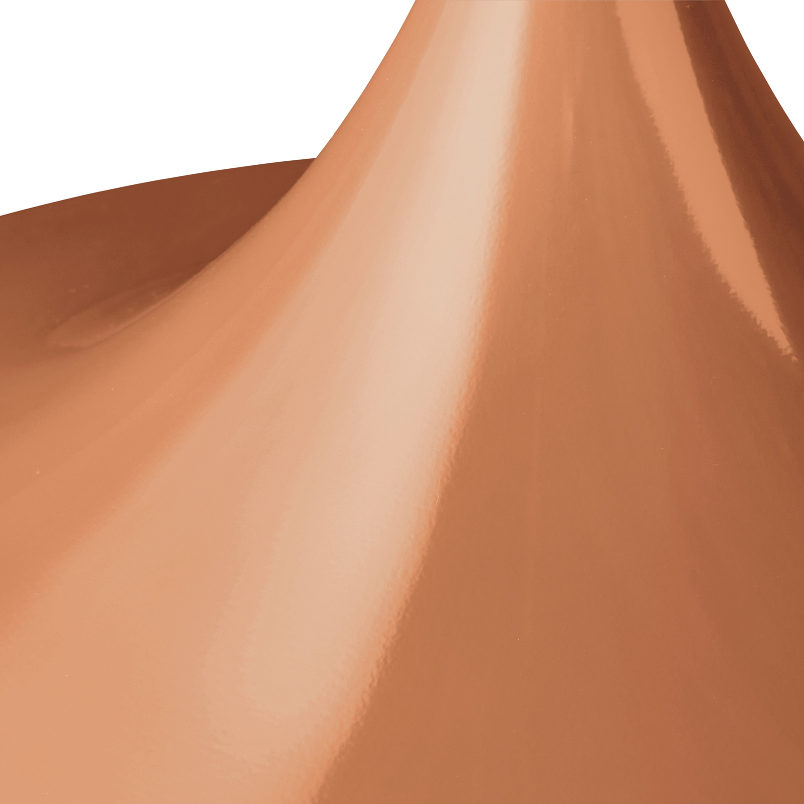 GUBI Semi pendellampa, Ø 47 cm, pumpa rostbrun blank
