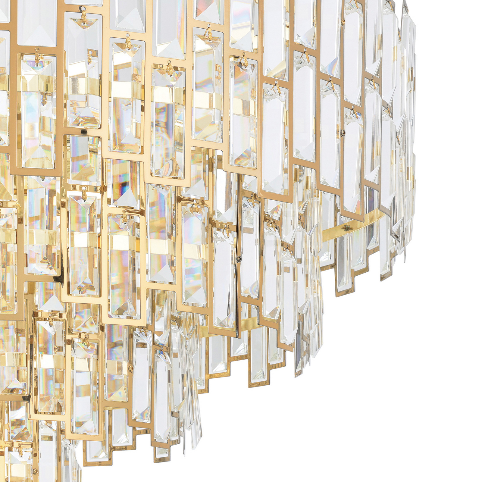 Suspension Calmeilles, laiton, Ø 78 cm, verre - Stars of Light