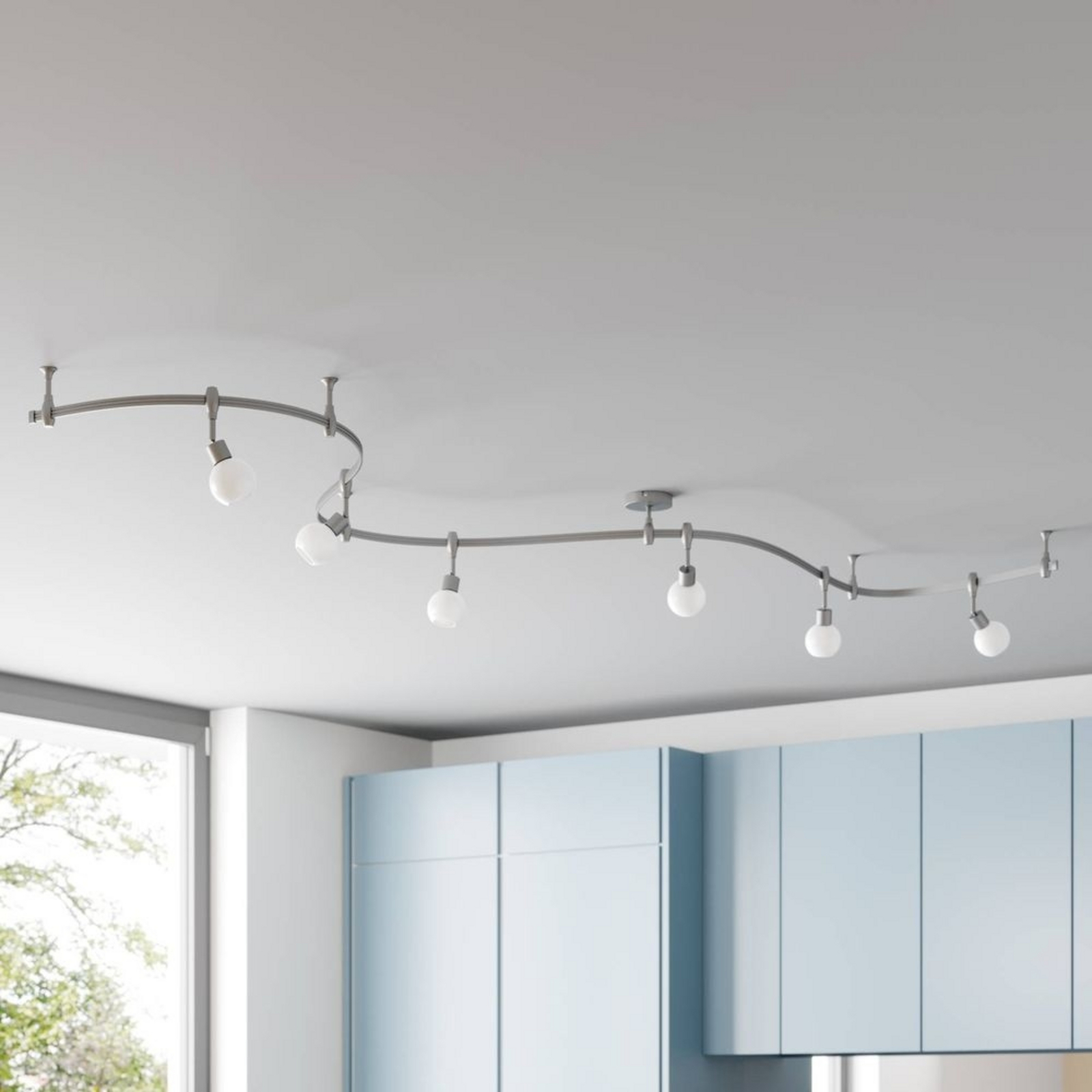Peetz Ceiling Lamp Silver/White - Arcchio