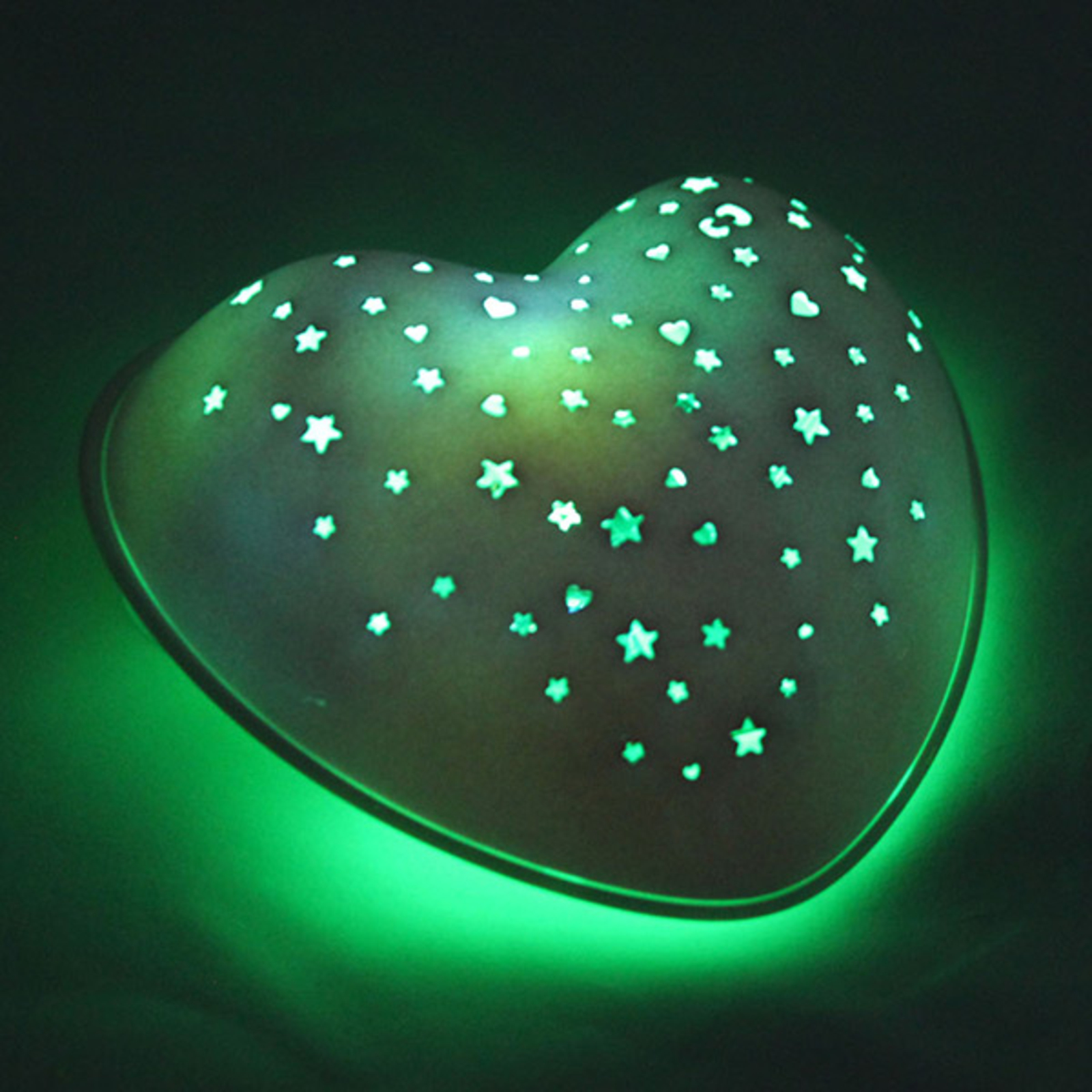 Solar Heart LED Night Light