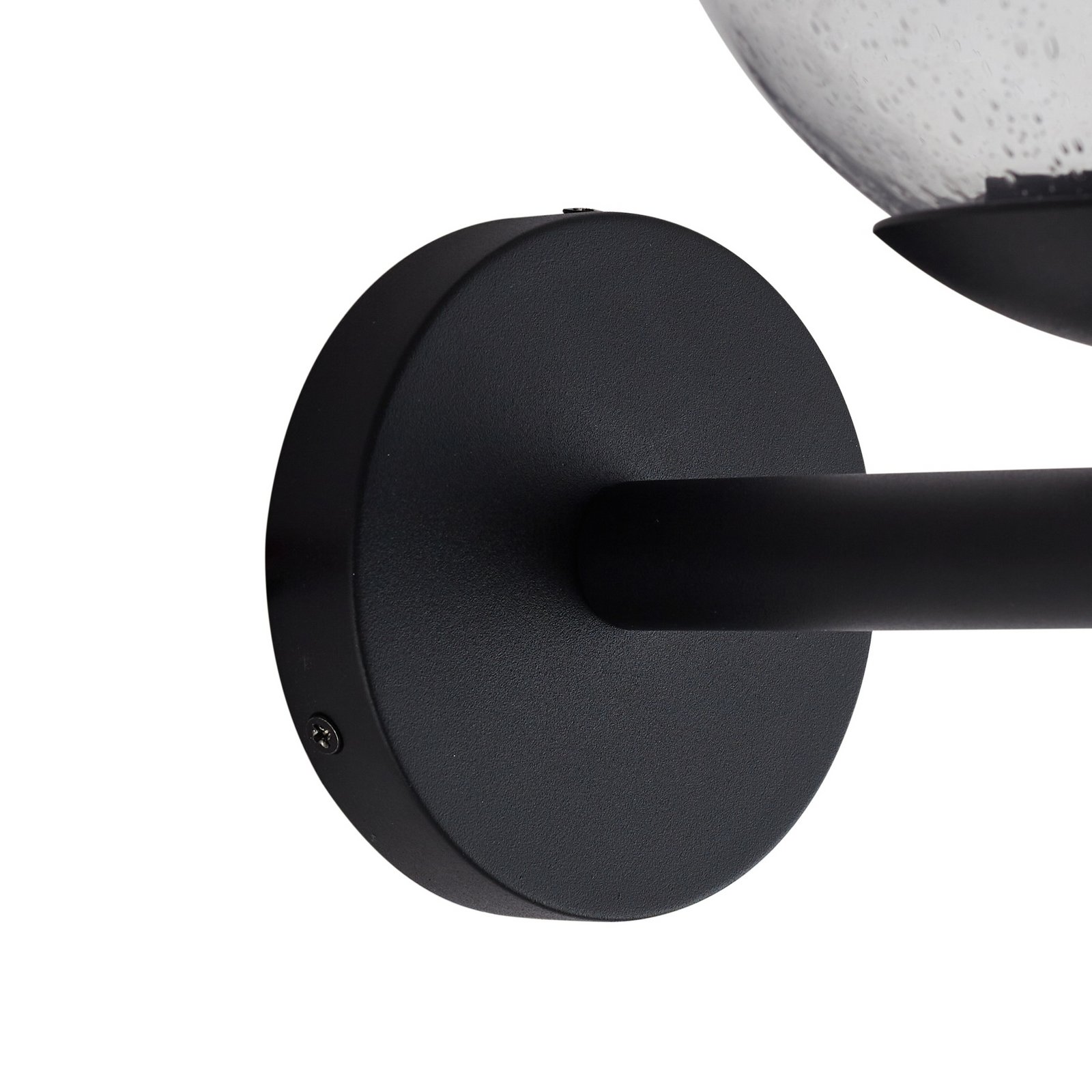 Lindby Dangan outdoor wall light, clear, glass, Ø 20 cm Lindby Dangan outdoor wall light, clear, glass, Ø 20 cm