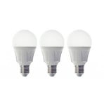 Lindby LED žiarovka, E27, 11 W, opál, 3 000 K, sada 3 ks