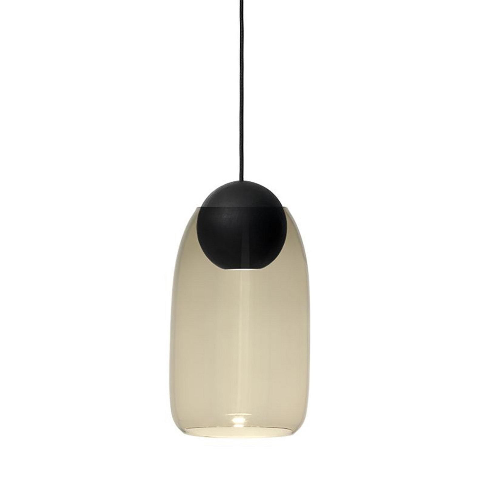 Liuku Taklampa Ball Black/Smoked - Mater