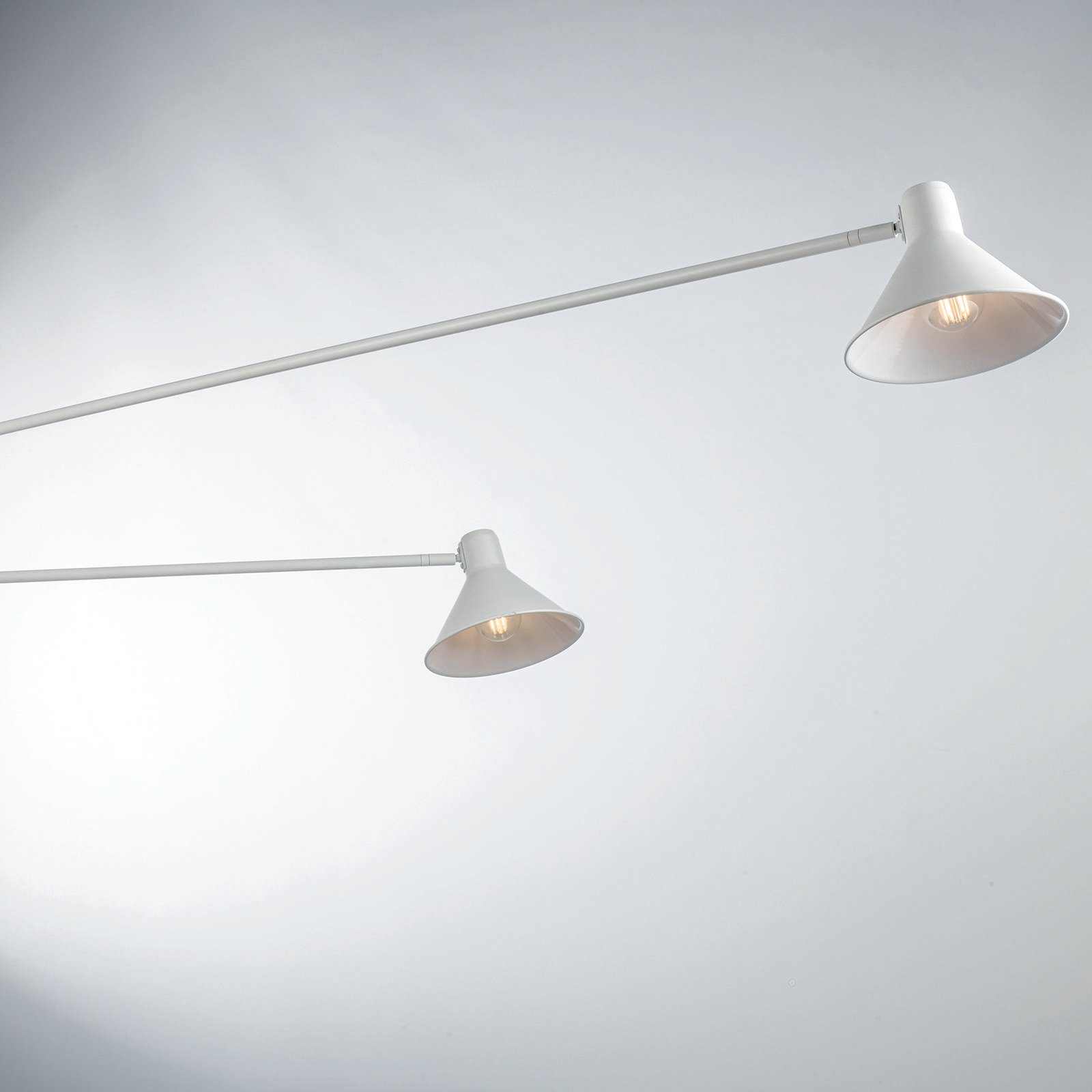 Eco-Light Applique Duetto à deux lampes en métal, blanche