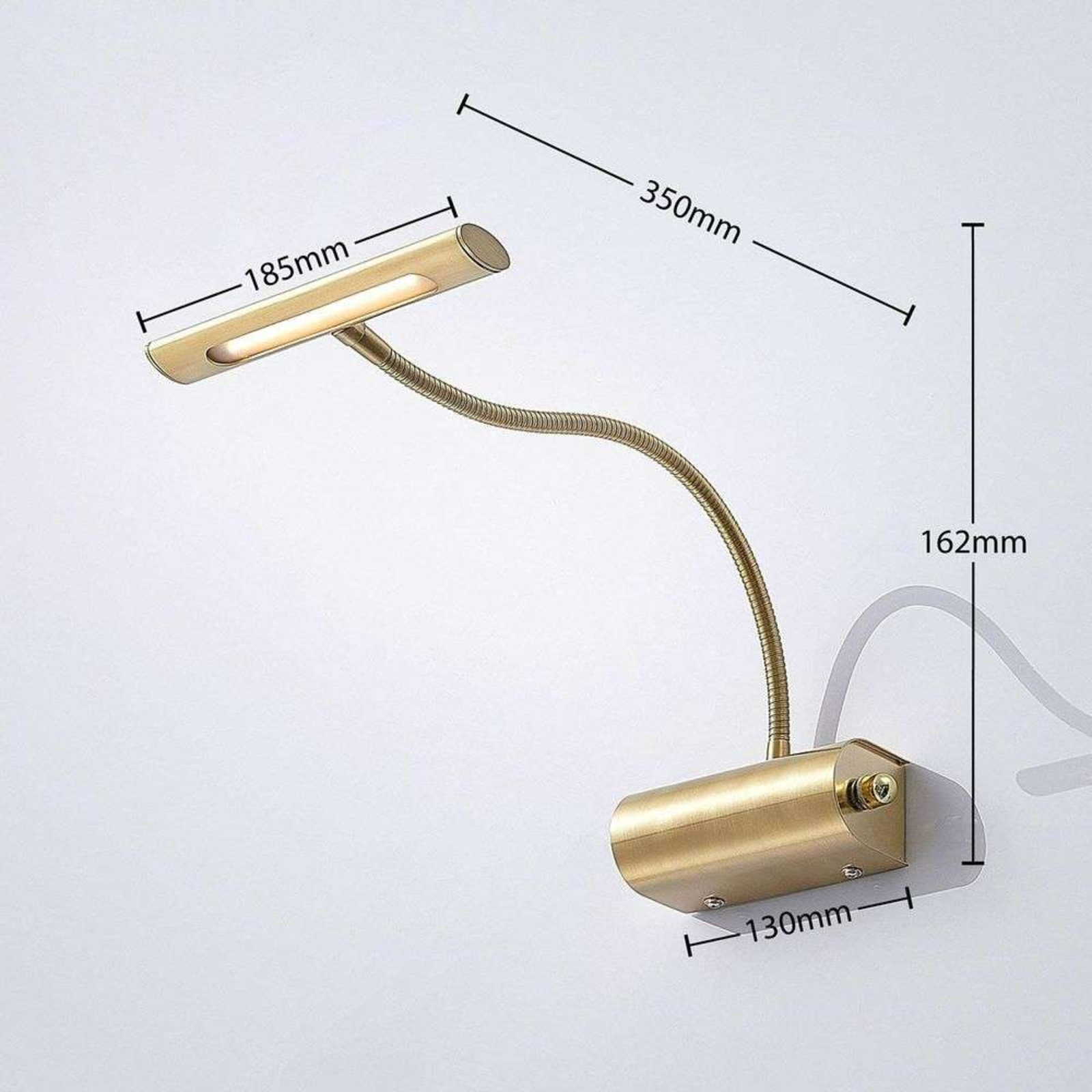 Rakel LED Candeeiro de Parede Brass - Lindby