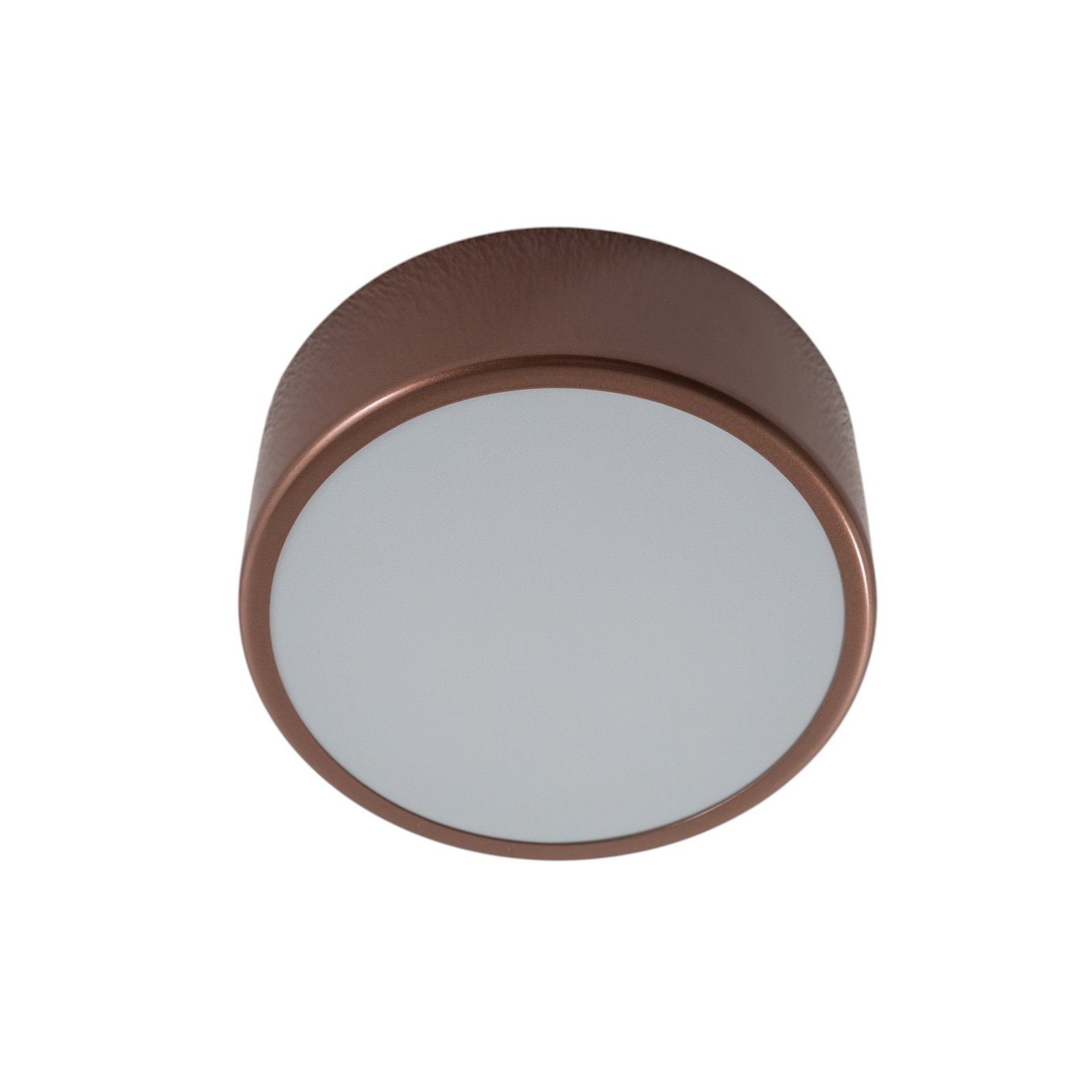 Plafonnier Cleo, Ø 20 cm, IP54, couleur cuivre, métal, E27